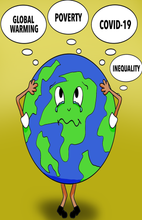 Load image into Gallery viewer, World’s Worries 3 Piece BULK ( ART PRINT )
